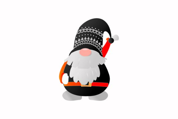 Christmas Gnome Raise Hand Illustration Review