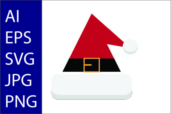 Christmas Santa Hat Illustration Design for Branding