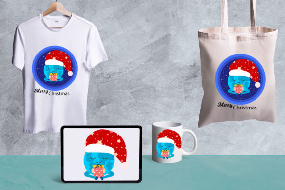 Merry Christmas Planet Illustrations