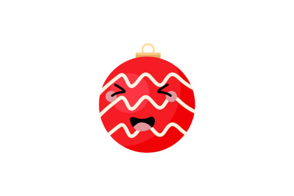 Red Christmas Light Kawaii Illustration for Branding