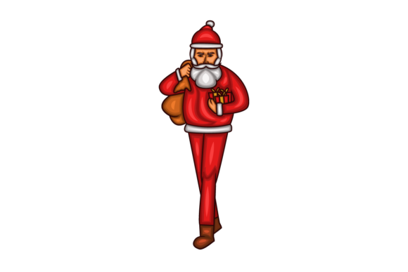 Santa Claus and Christmas Gifts Illustrations for Digital Sellers