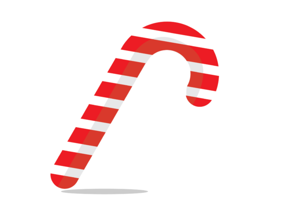 Sweet Christmas Candy Cane Illustration for Branding and Marketing
